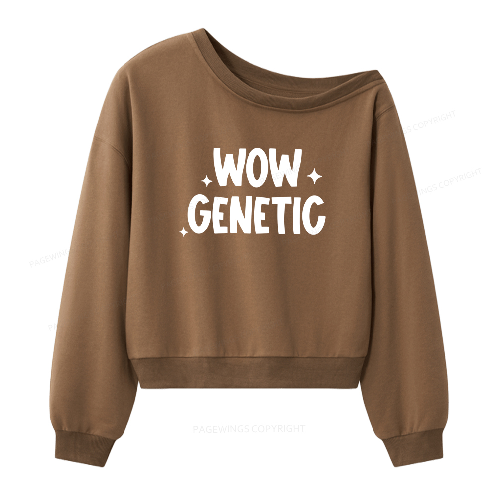 Pagewings Coming To The Cottage Women Off Shoulder Sweatshirt