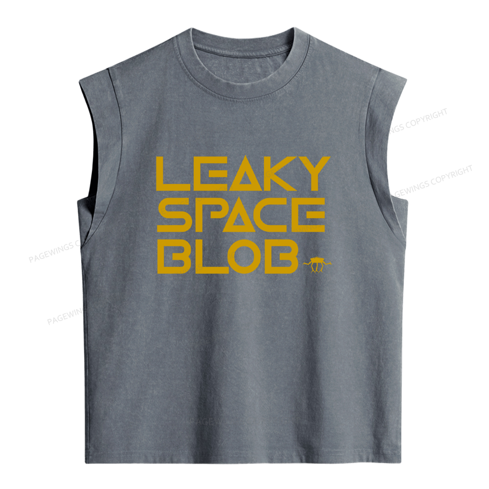 Pagewings Leaky Space Blob Women's Washed Tank Top