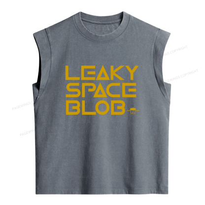 Pagewings Leaky Space Blob Women's Washed Tank Top