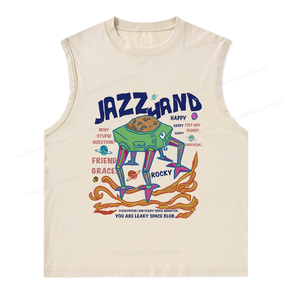 Pagewings Sci-Fi Book Lover Unisex Washed Tank Top