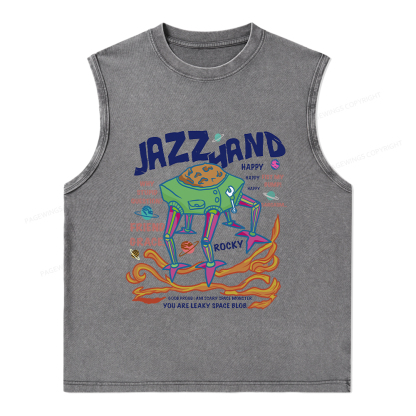 Pagewings Sci-Fi Book Lover Unisex Washed Tank Top