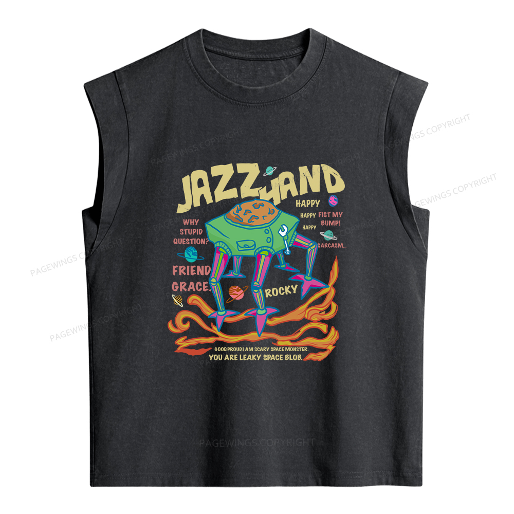 Pagewings Sci-Fi Book Lover Women's Washed Tank Top