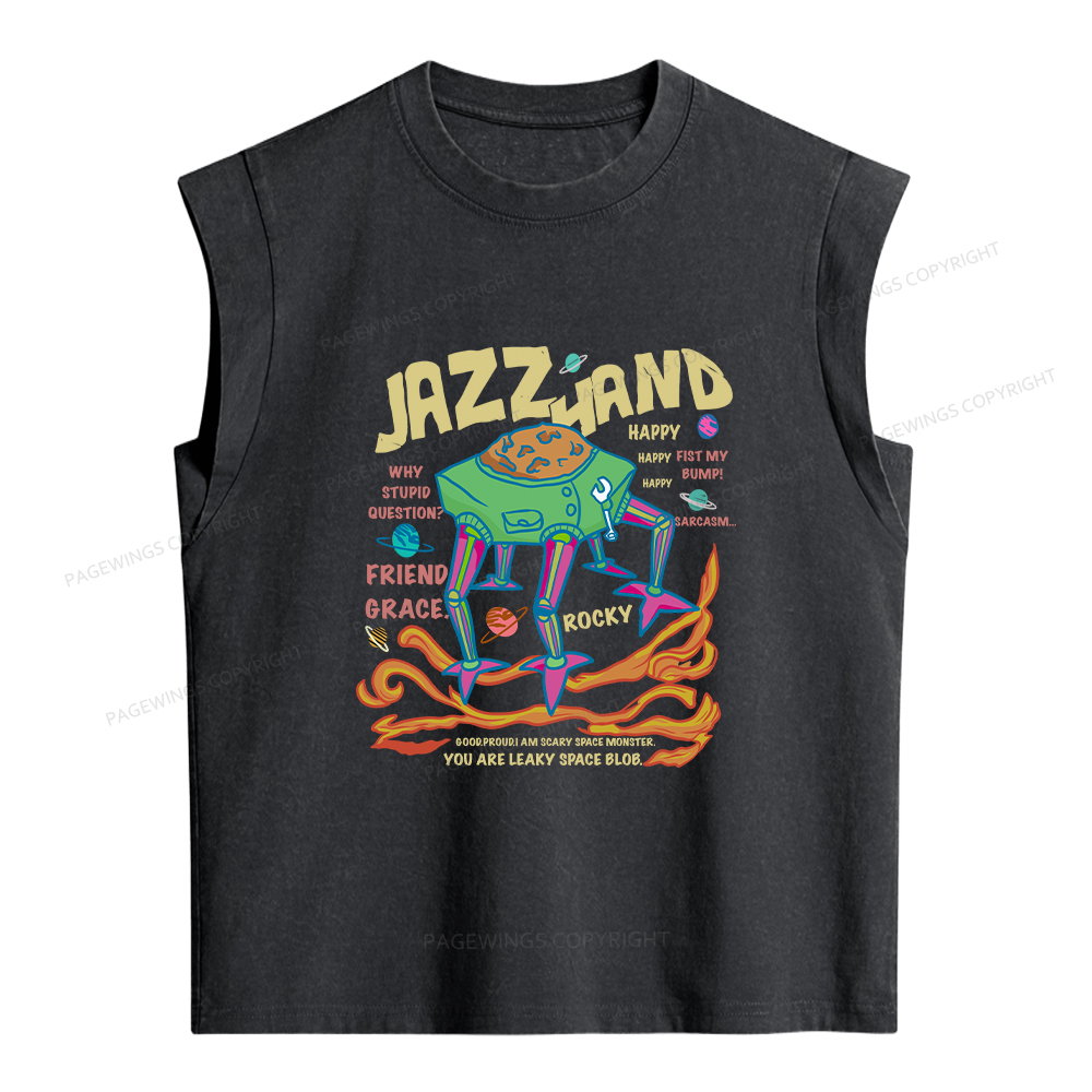 Pagewings Sci-Fi Book Lover Women's Washed Tank Top