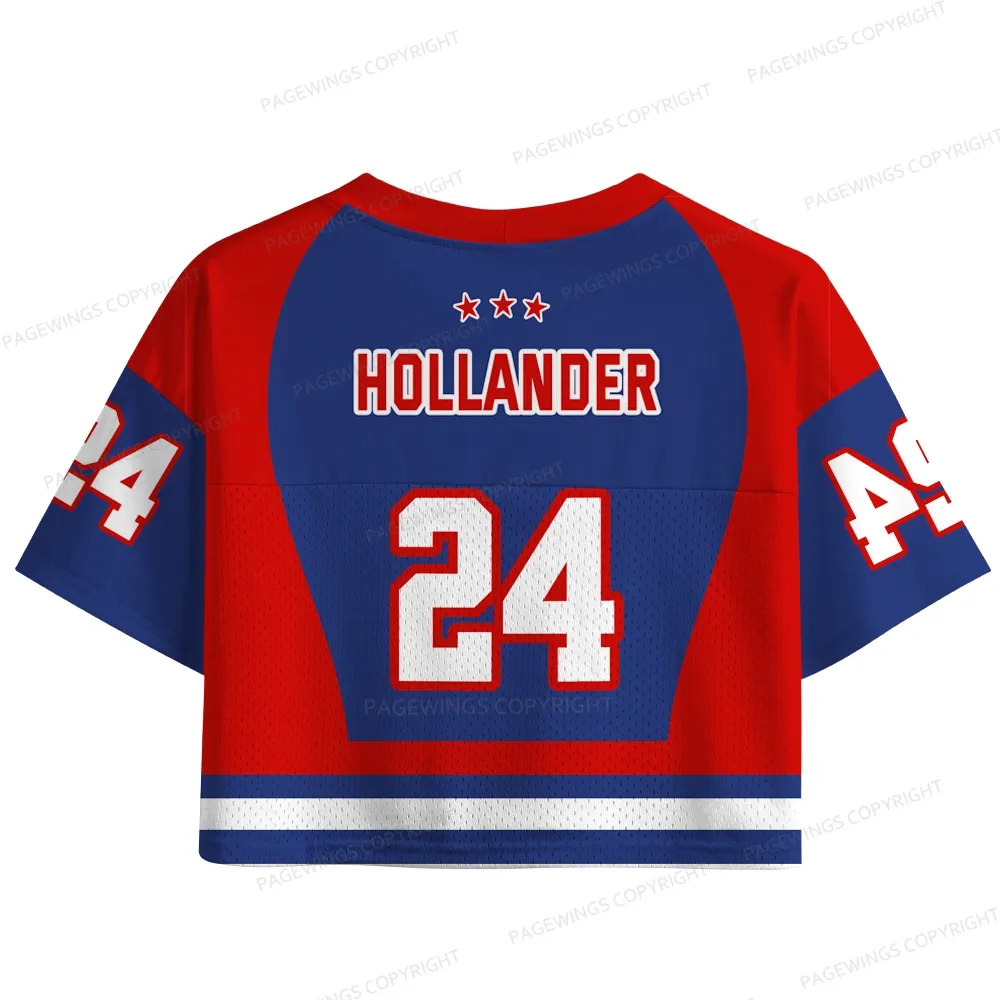 Pagewings Love Ice Hockey Women's Crop Mesh Jersey