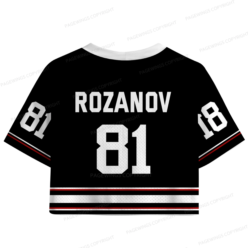 Pagewings Romance Novel Lover Women's Crop Mesh Jersey