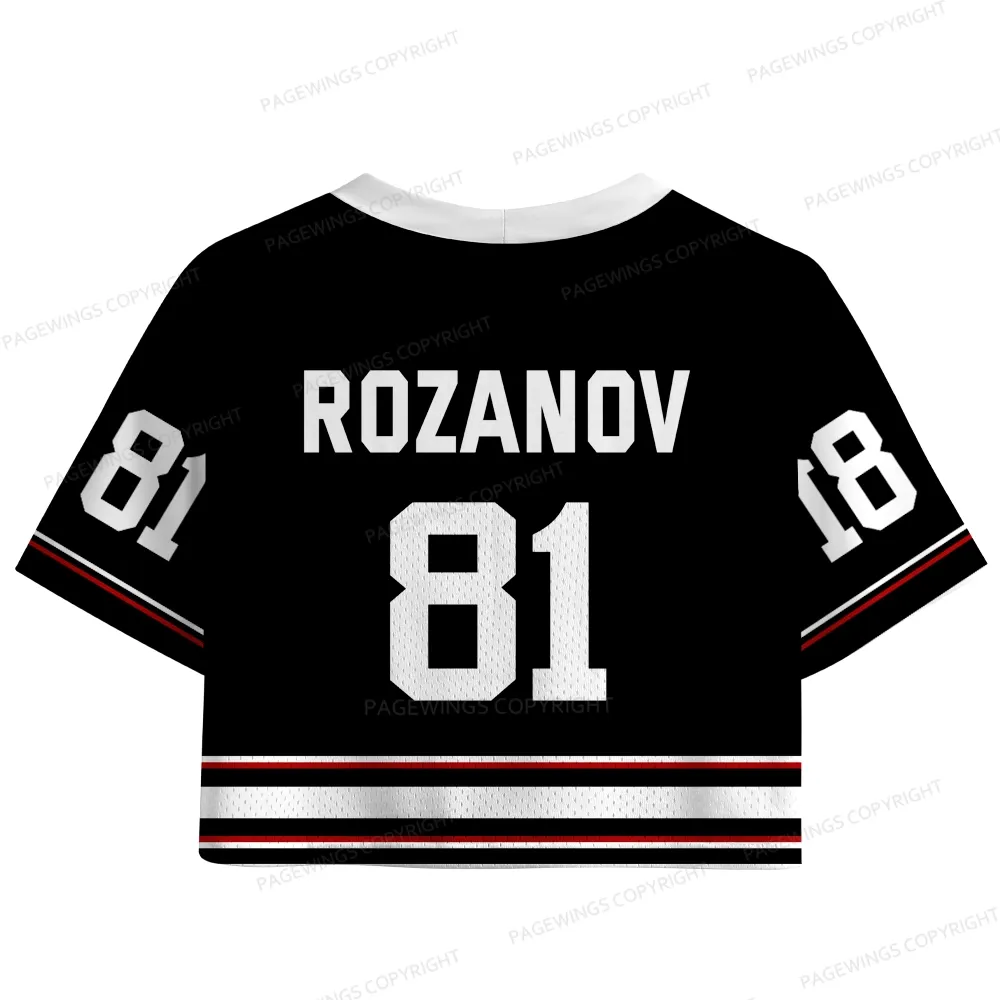 Pagewings Romance Novel Lover Women's Crop Mesh Jersey