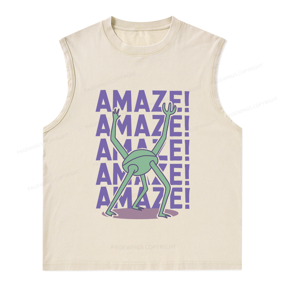 Pagewings Rocky Amaze Unisex Washed Tank Top