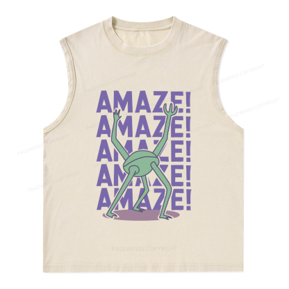 Pagewings Rocky Amaze Unisex Washed Tank Top