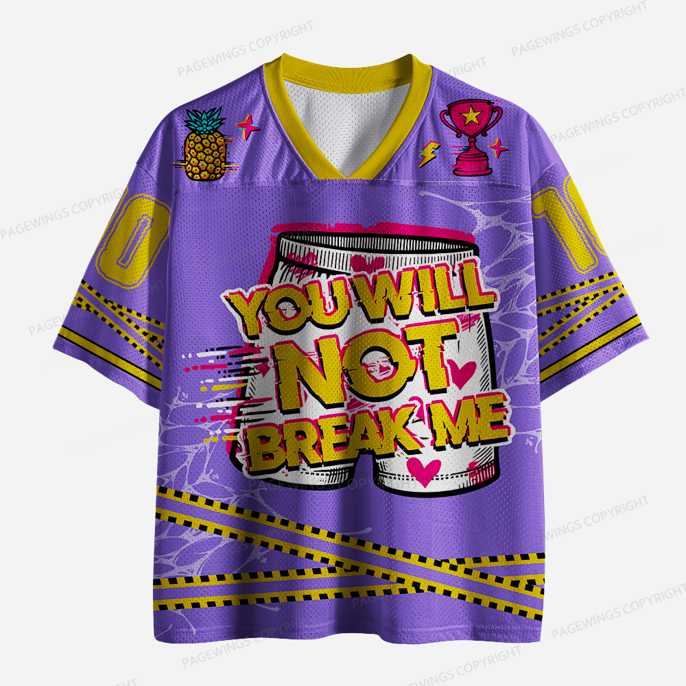 Pagewings You Will Not Break Me Unisex Mesh Jersey