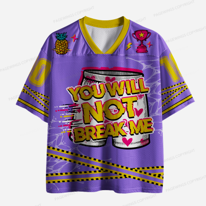 Pagewings You Will Not Break Me Unisex Mesh Jersey