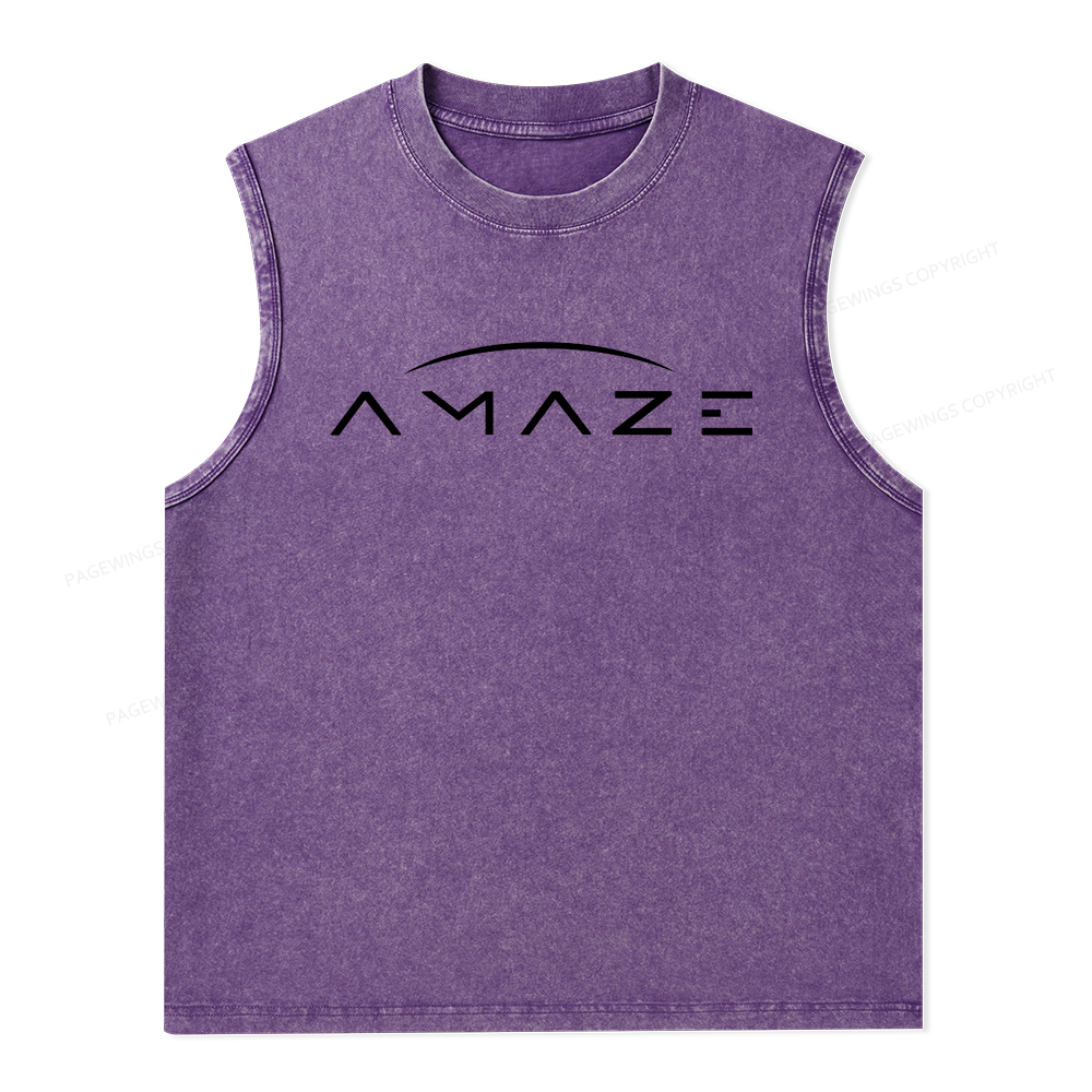 Pagewings Amaze Unisex Washed Tank Top
