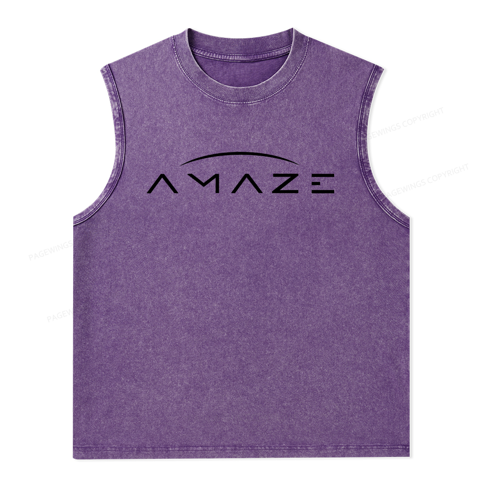 Pagewings Amaze Unisex Washed Tank Top