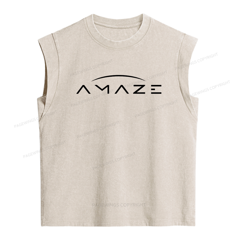 Pagewings Amaze Women's Washed Tank Top
