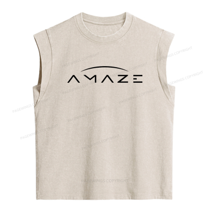Pagewings Amaze Women's Washed Tank Top