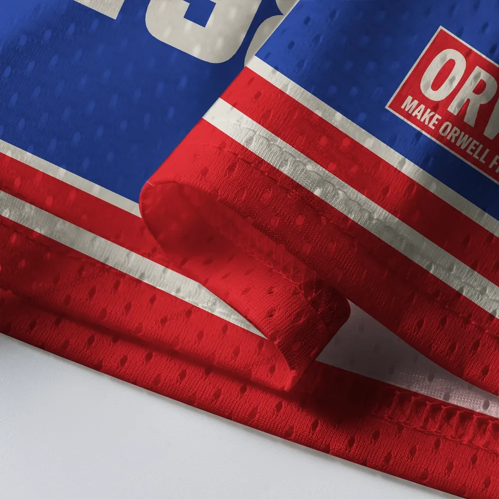 Pagewings Make Orwell Fiction Again Unisex Mesh Jersey