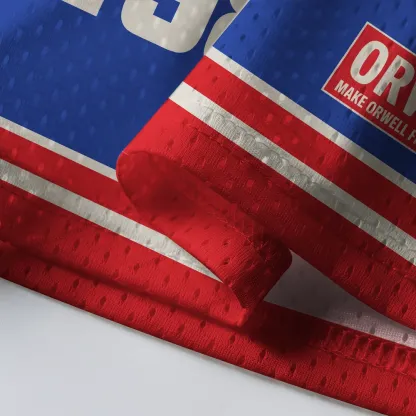 Pagewings Make Orwell Fiction Again Unisex Mesh Jersey