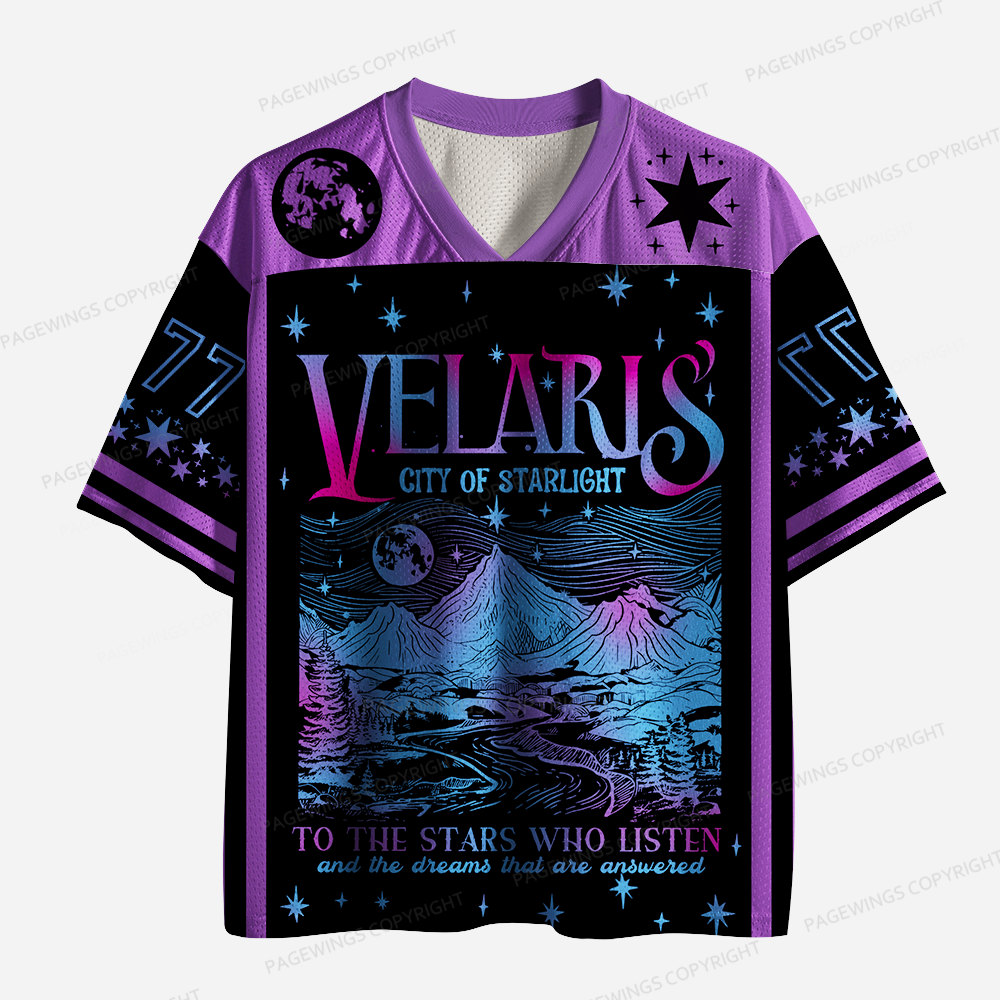 Pagewings Velaris City Of Starlight Unisex Mesh Jersey