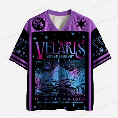 Pagewings Velaris City Of Starlight Unisex Mesh Jersey