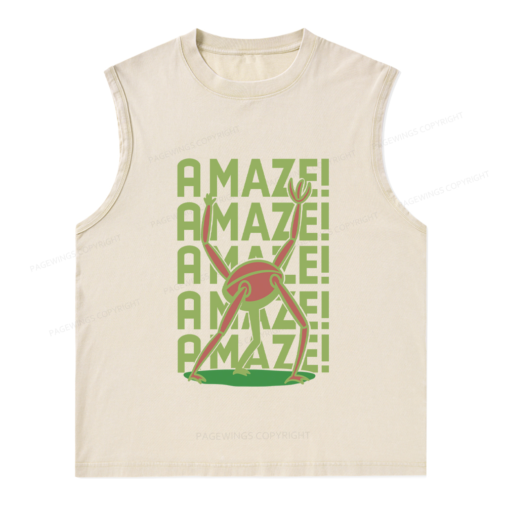 Pagewings Rocky Amaze Unisex Washed Tank Top