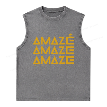 Pagewings Amaze Unisex Washed Tank Top