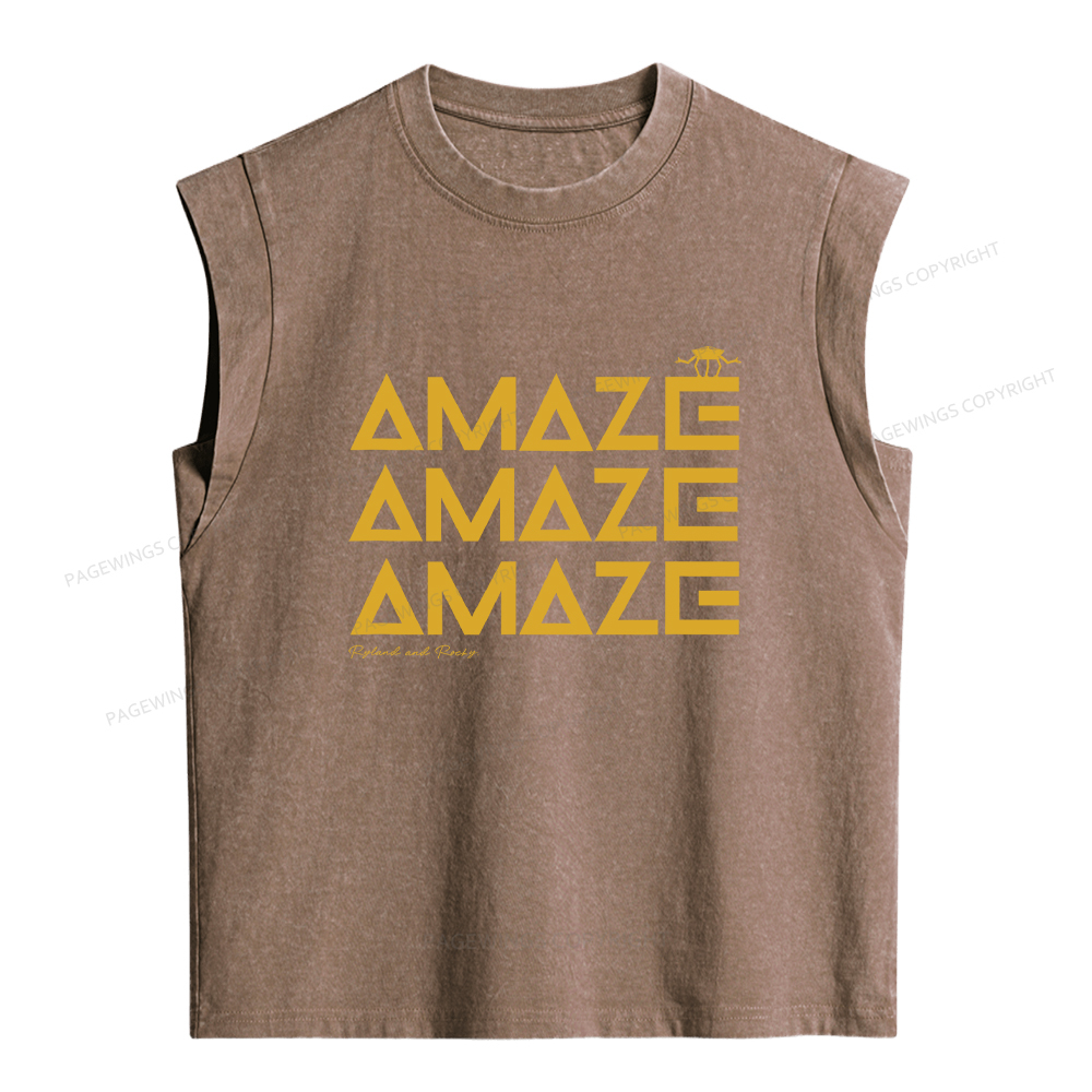 Pagewings Amaze Women's Washed Tank Top
