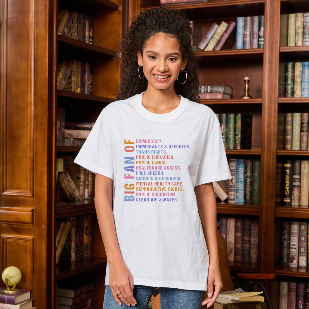 Pagewings Big Fan of Human Rights Unisex Classic T-shirt