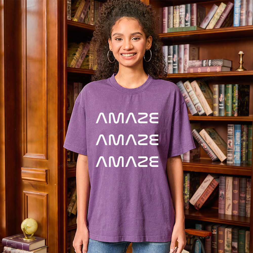 Pagewings Amaze Unisex Washed T-shirt