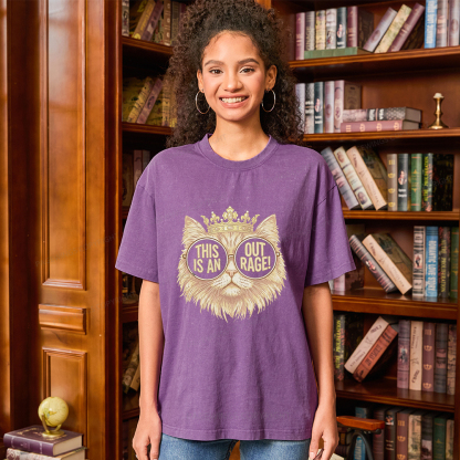 Pagewings This Is An Outrage Unisex Washed T-shirt