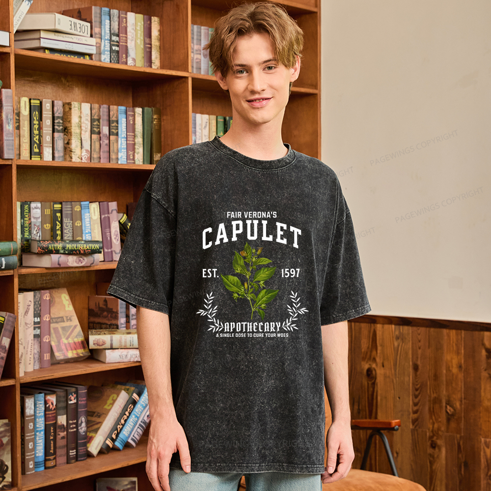 Pagewings Capulet Unisex Washed T-shirt