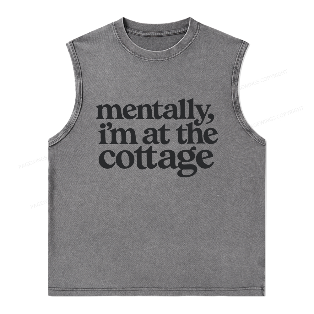 Pagewings At The Cottage Unisex Washed Tank Top