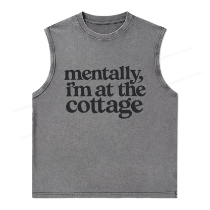 Pagewings At The Cottage Unisex Washed Tank Top