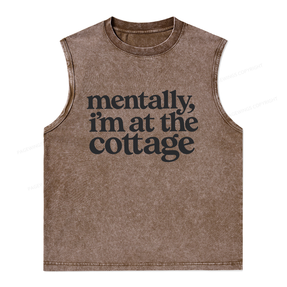 Pagewings At The Cottage Unisex Washed Tank Top