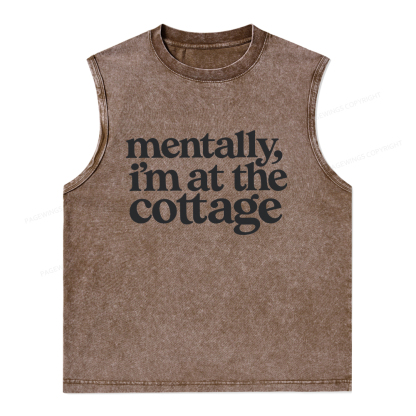 Pagewings At The Cottage Unisex Washed Tank Top