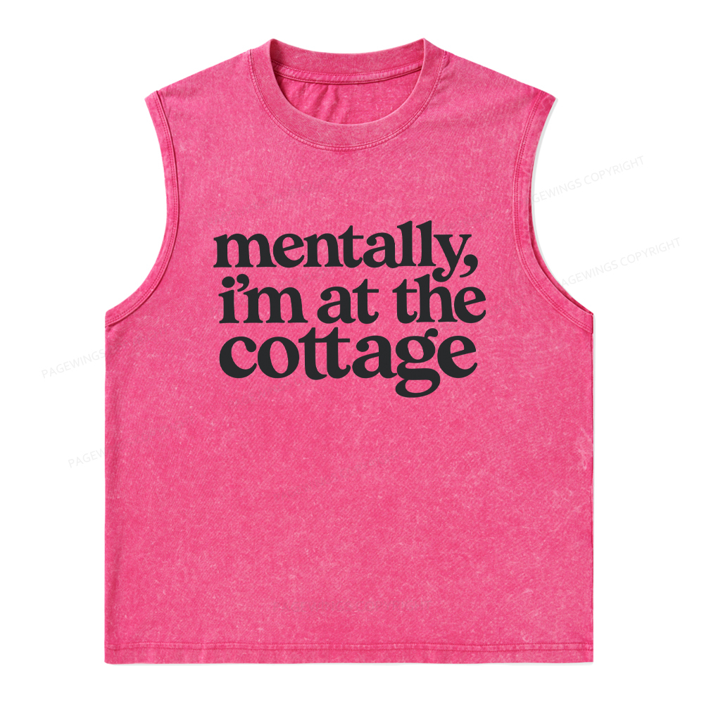 Pagewings At The Cottage Unisex Washed Tank Top