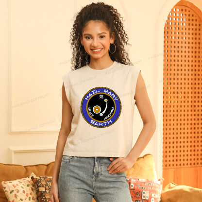 Pagewings Mission Patch Women's Washed Tank Top