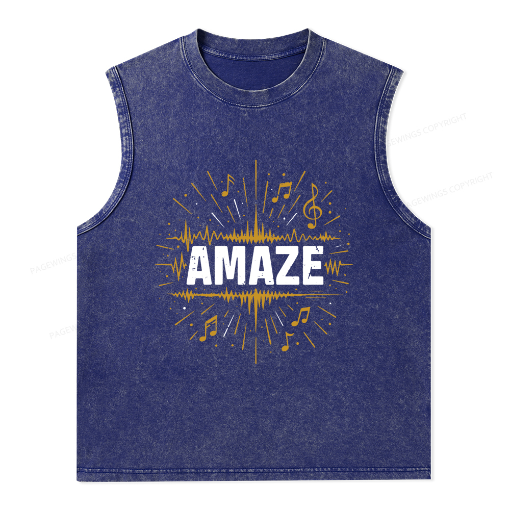Pagewings Amaze Unisex Washed Tank Top