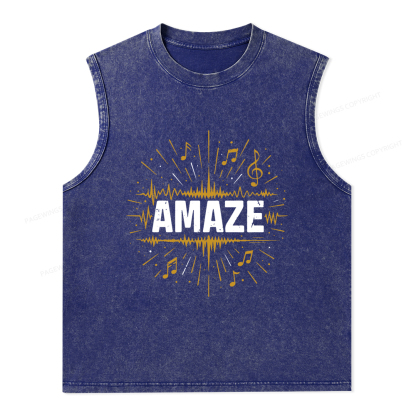 Pagewings Amaze Unisex Washed Tank Top
