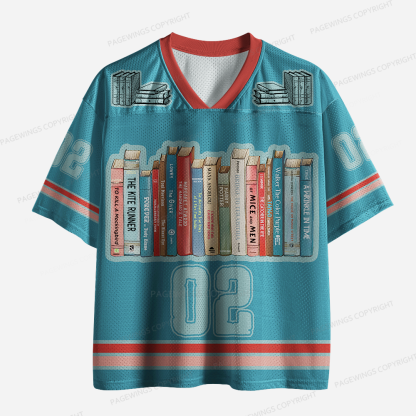Pagewings Read Banned Books Unisex Mesh Jersey