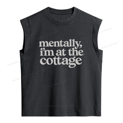 Pagewings At The Cottage Women's Washed Tank Top