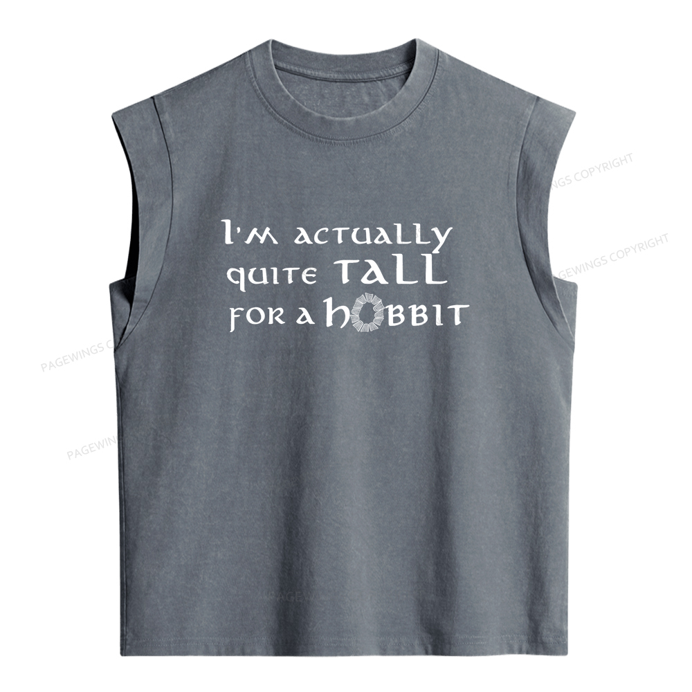 Pagewings I'm Actually Quite Tall Women's Washed Tank Top