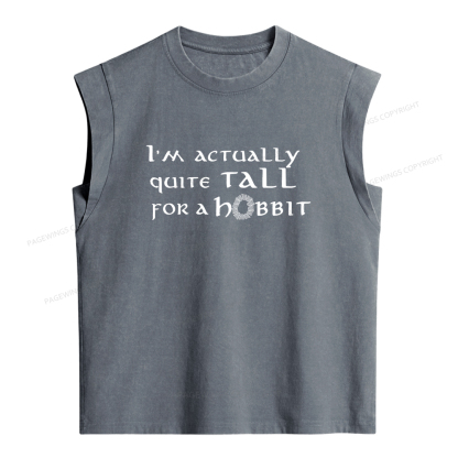 Pagewings I'm Actually Quite Tall Women's Washed Tank Top