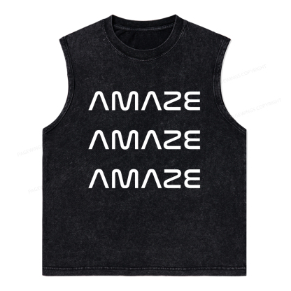 Pagewings Amaze Unisex Washed Tank Top