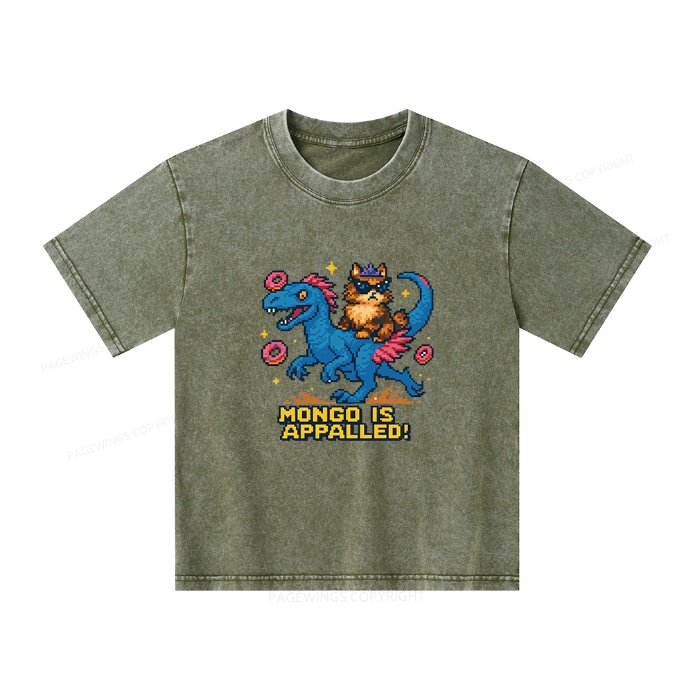 Pagewings Mongo Is Appalled Unisex Kids Washed T-shirt