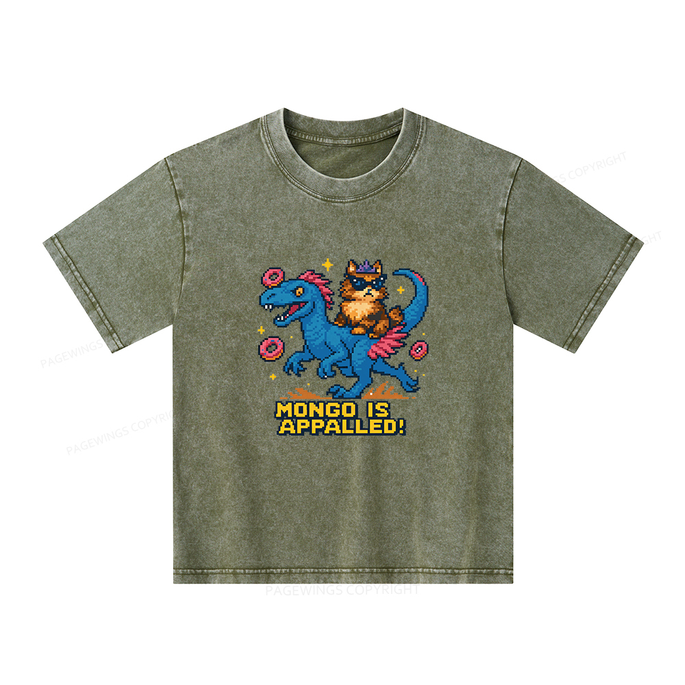 Pagewings Mongo Is Appalled Unisex Kids Washed T-shirt