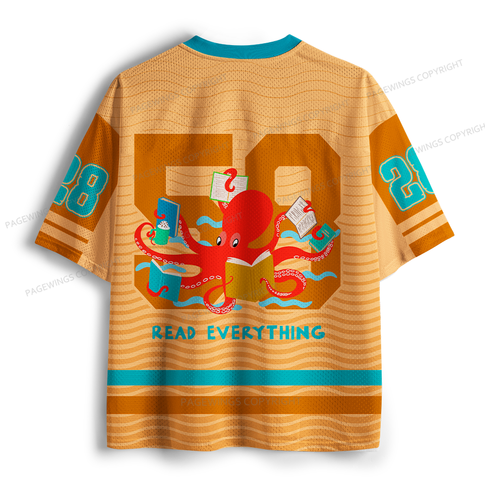 Pagewings Read Everything Unisex Mesh Jersey
