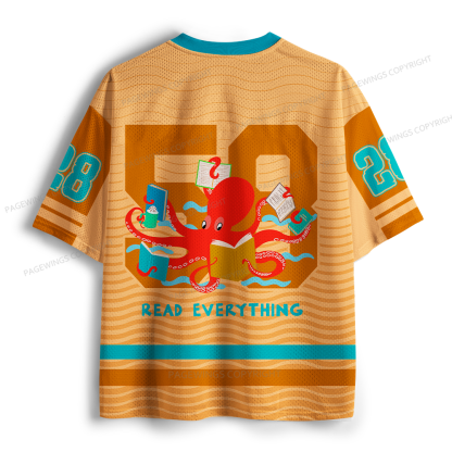 Pagewings Read Everything Unisex Mesh Jersey