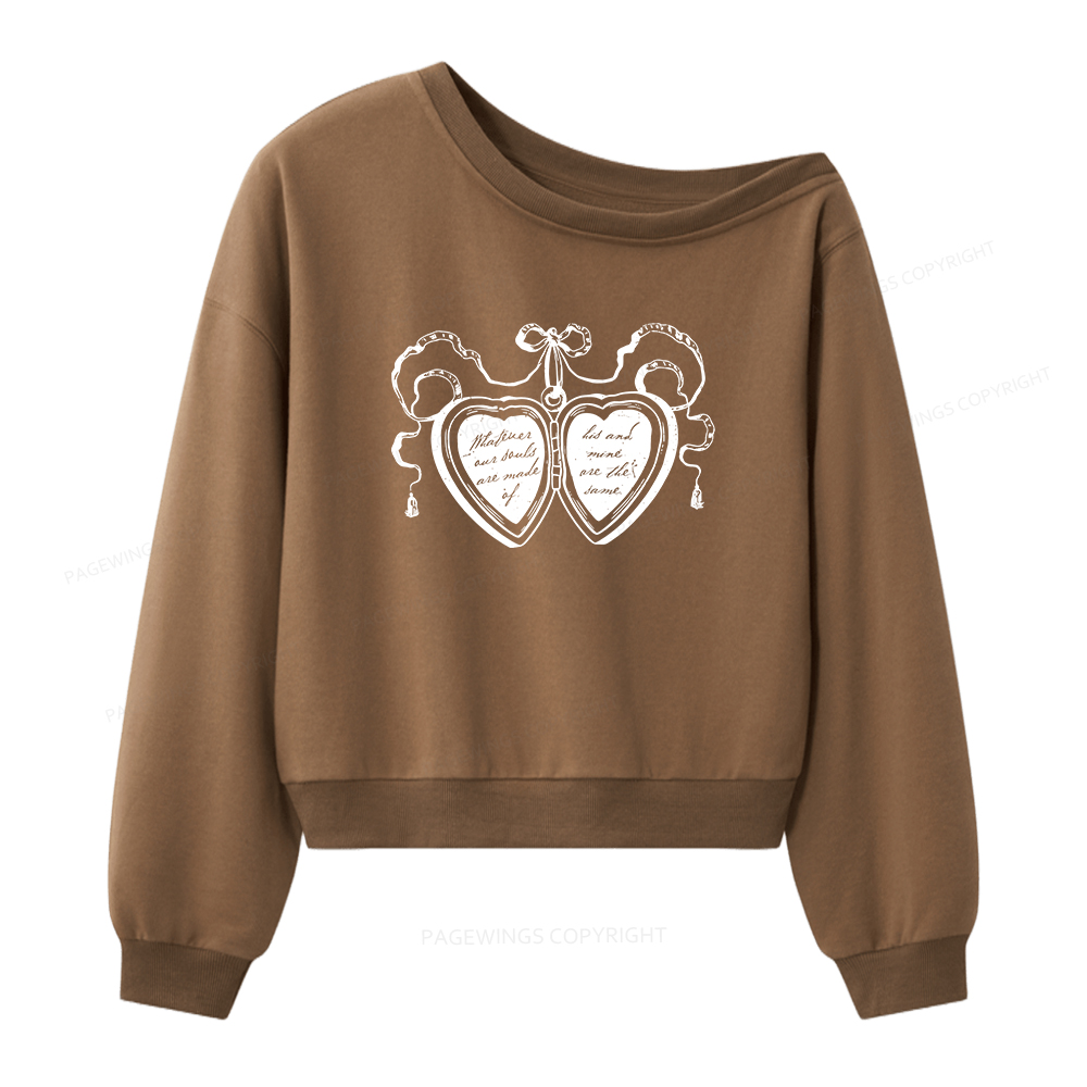 Pagewings Whatever Our Souls Are Made Of Women Off Shoulder Sweatshirt