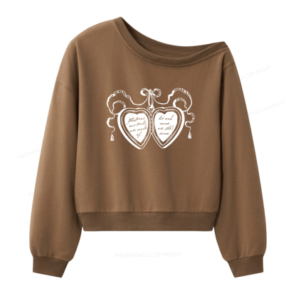 Pagewings Whatever Our Souls Are Made Of Women Off Shoulder Sweatshirt