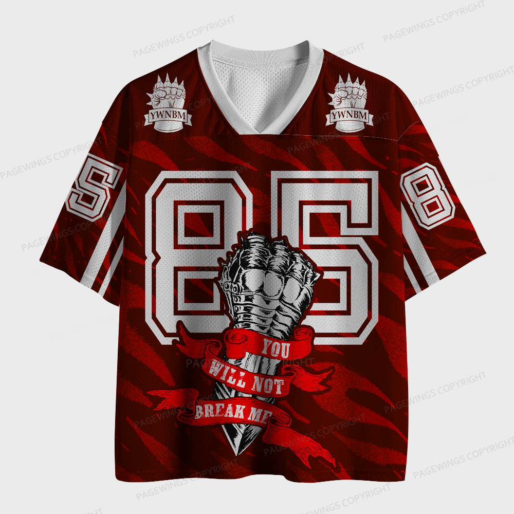 Pagewings You Will Not Break Me Unisex Mesh Jersey
