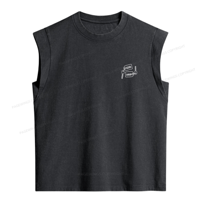 Pagewings Room Numbers Women's Washed Tank Top